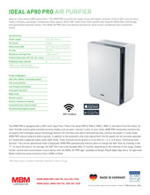 Load image into Gallery viewer, IDEAL AP80 Pro Indoor True Hepa  Air Purifier - 1,600 sq. ft. Coverage