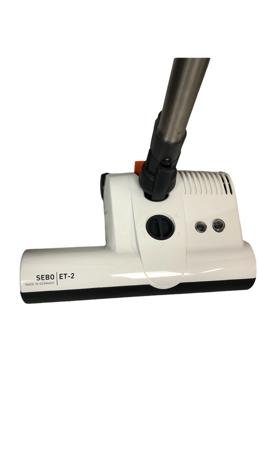 Central Vacuum 35 Foot Hose Accessory Kit Featuring Sebo White ET-2 Carpet Power Head