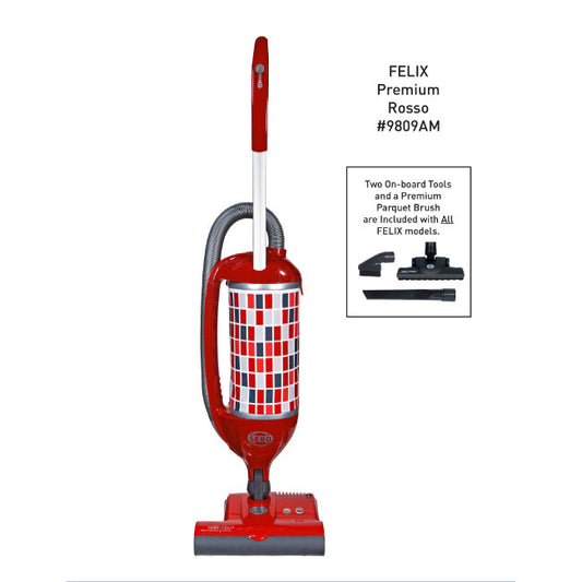 SEBO Felix Premium Upright Vacuum with ET-1 Powerhead in Indigo, Rosso