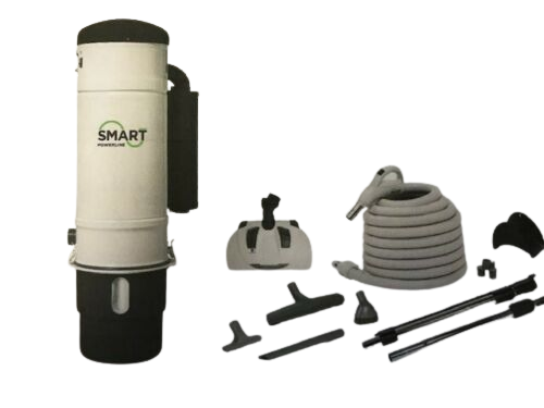 Smart Central Vacuum Model SMP800 With SMKIT4 30 Foot Hose Kit Top Of The Line - Quality Household Supply