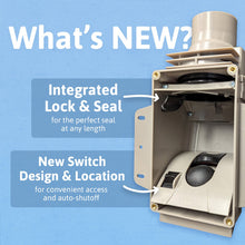 Load image into Gallery viewer, Chameleon New & Updated Style Central Vacuum Retractable Hose Valve