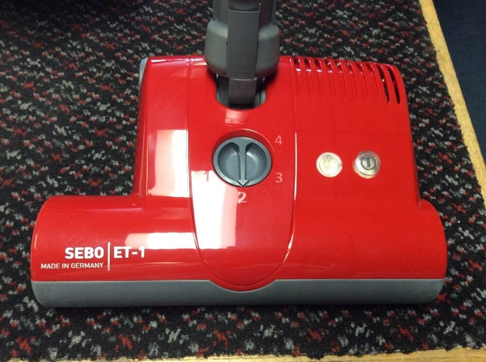 SEBO 9299AM ET-1 Power Head for K3, D4, E3, C3, & Felix 1 Canister Vacuums RED - Quality Household Supply