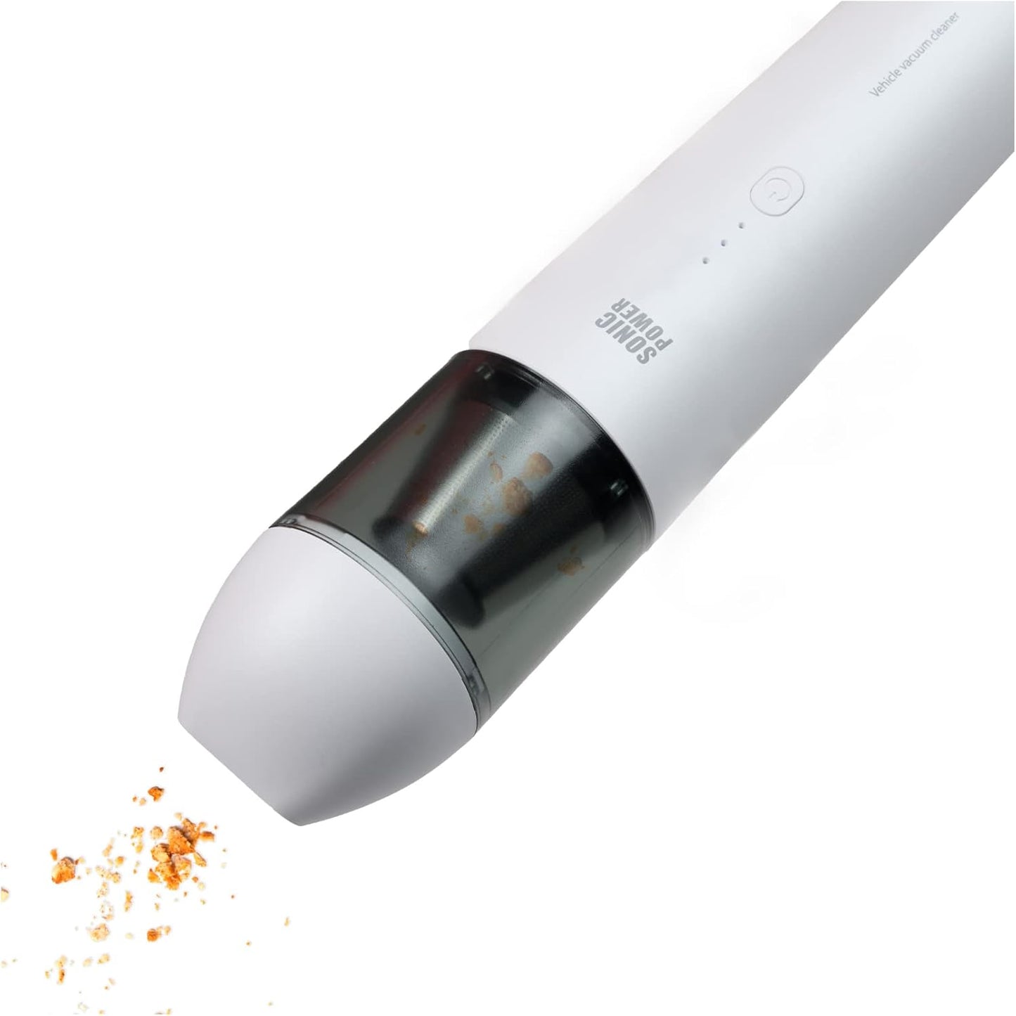 Sonic Power Handheld Portable Mini Vacuum Cordless. Battery Charges In Car Or Plug In.