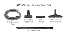Load image into Gallery viewer, Sebo Canister Value Accessory Pack - 5 pcs (1996PK)
