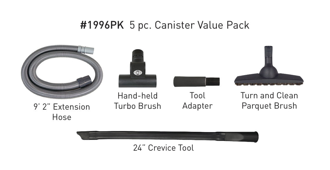 Sebo Canister Value Accessory Pack - 5 pcs (1996PK)