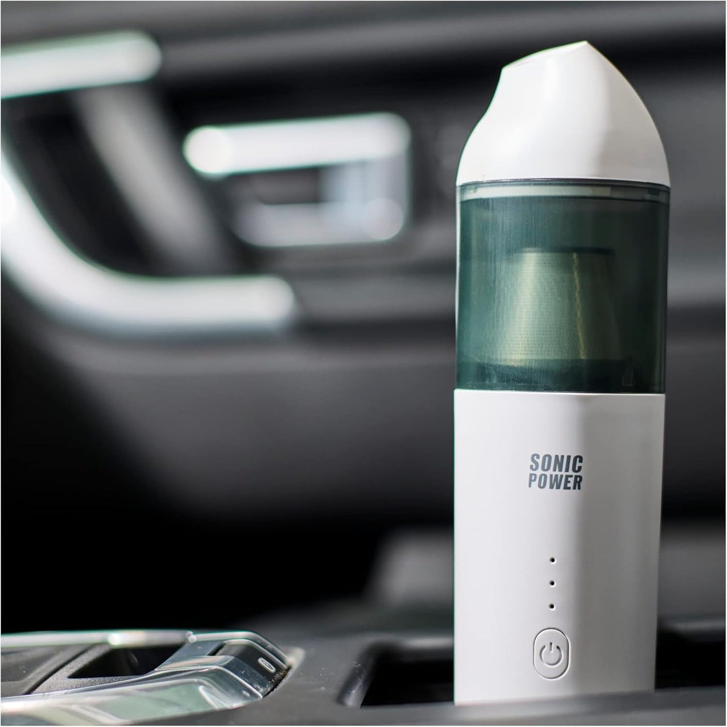 Sonic Power Handheld Portable Mini Vacuum Cordless. Battery Charges In Car Or Plug In.