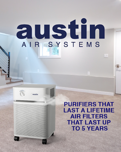 AUSTIN Air Purifier Healthmate Jr. With HEPA Filter and 3 Speed Control -NEW INCLUDES 5 Y. WARRANTY-