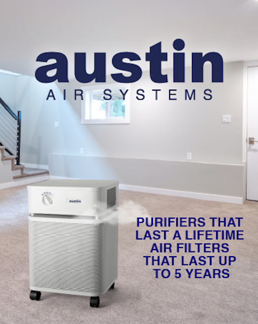 AUSTIN Air Purifier Healthmate Jr. PLUS W. HEPA Filter and 3 Speed Control -NEW WITH  5 Y. WARRANTY-