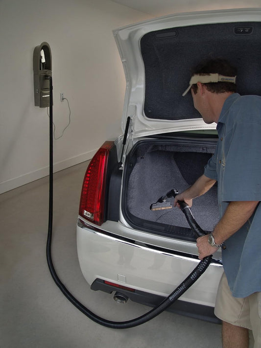 InterVac GarageVac Model  GH-120-E with hose and tools one left