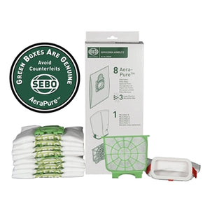 Sebo Service Box E (8334AM) 8 bags, Microfilter, Exhaust Filter