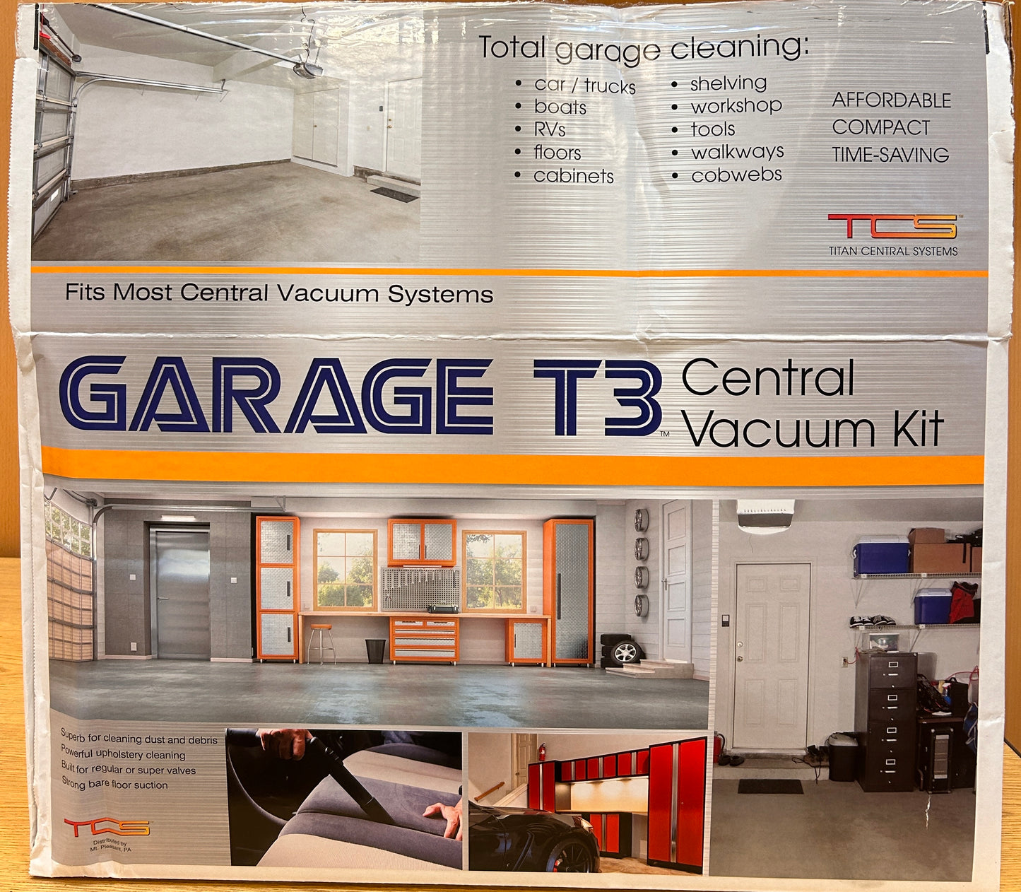 50 ft. Non-Electric Garage Premium Central Vacuum Hose Kit