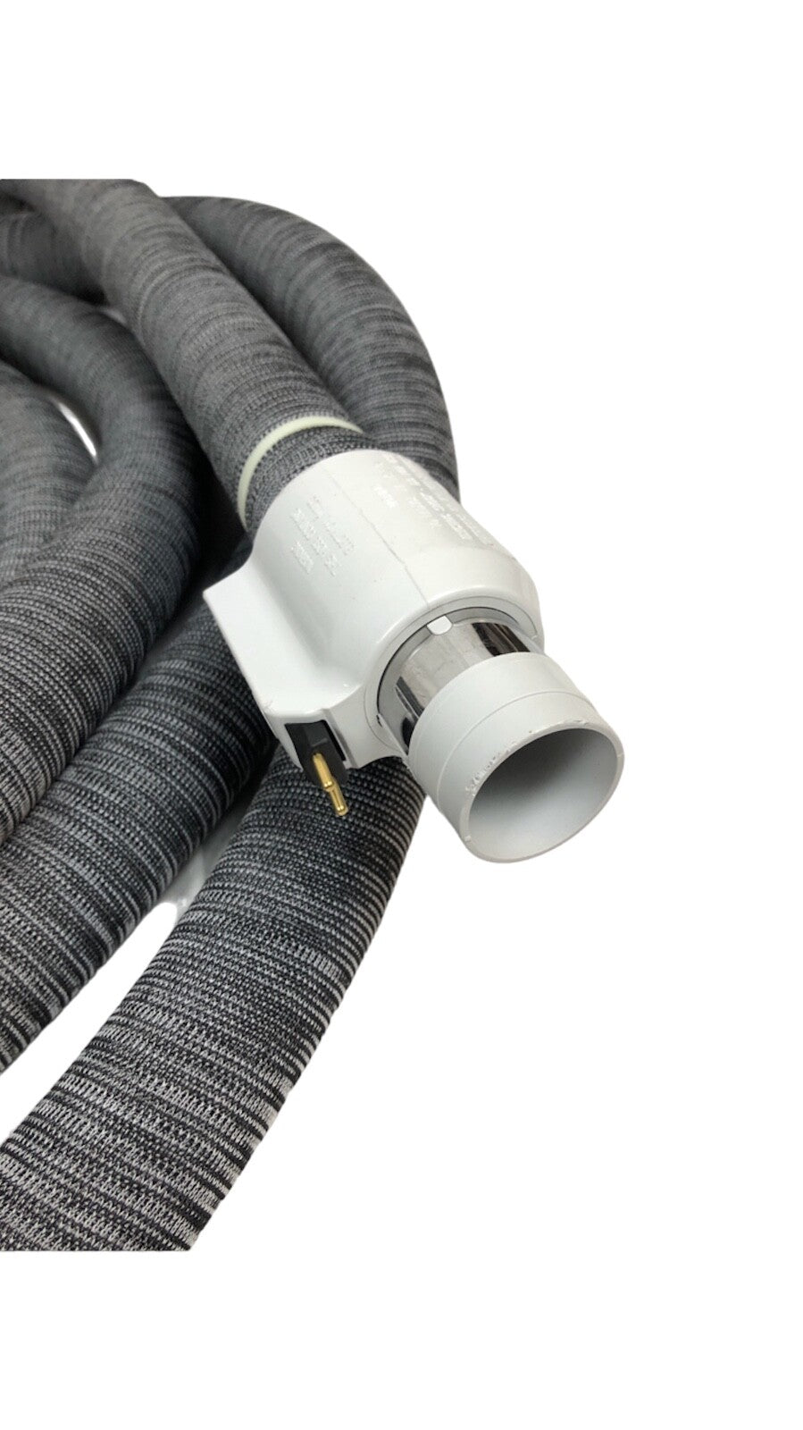 35' Plastiflex Electric Central Vacuum Hose Direct Connect or Pigtail Cord Ships with Hose Sock