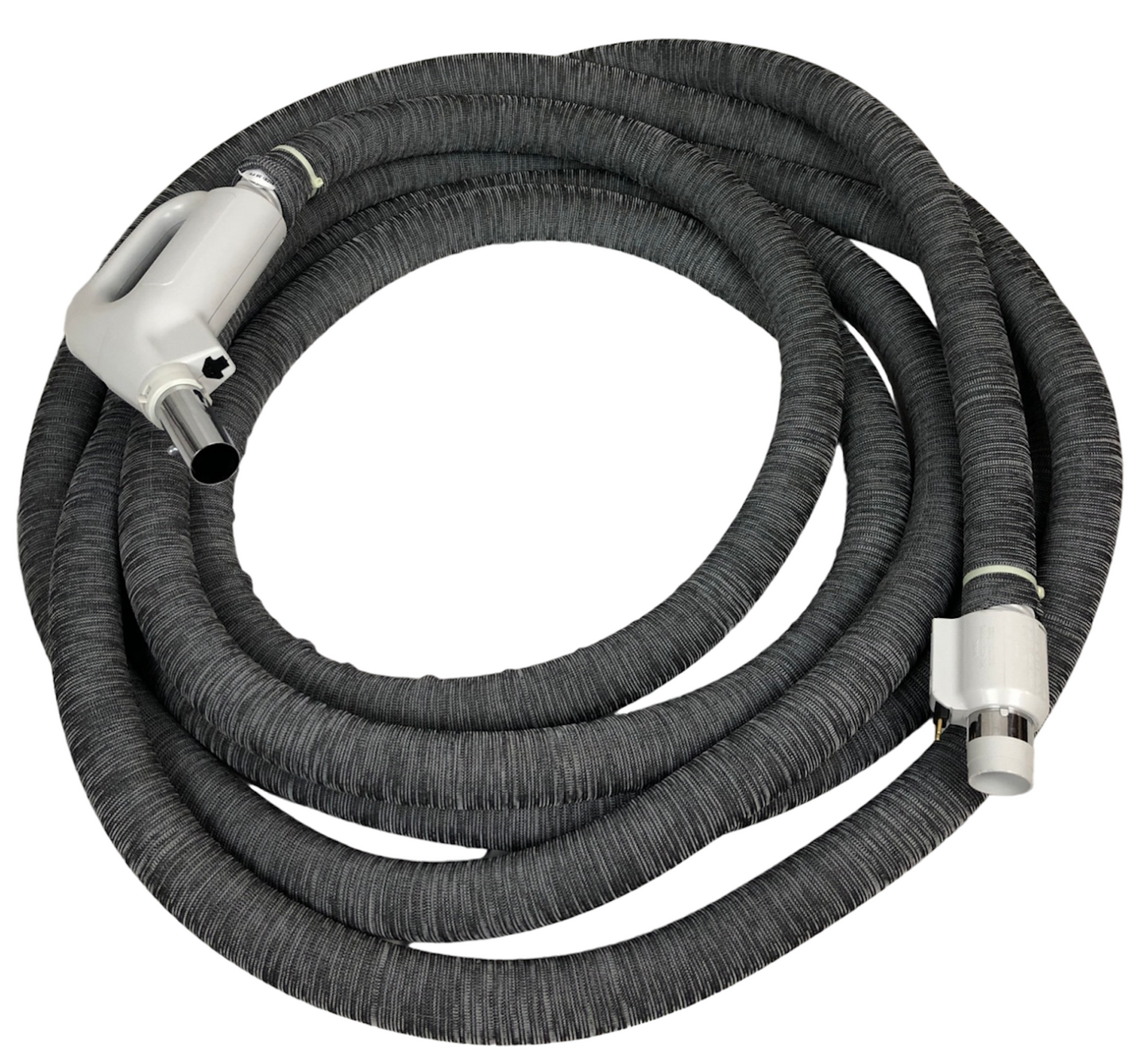 35' Plastiflex Electric Central Vacuum Hose Direct Connect or Pigtail Cord Ships with Hose Sock