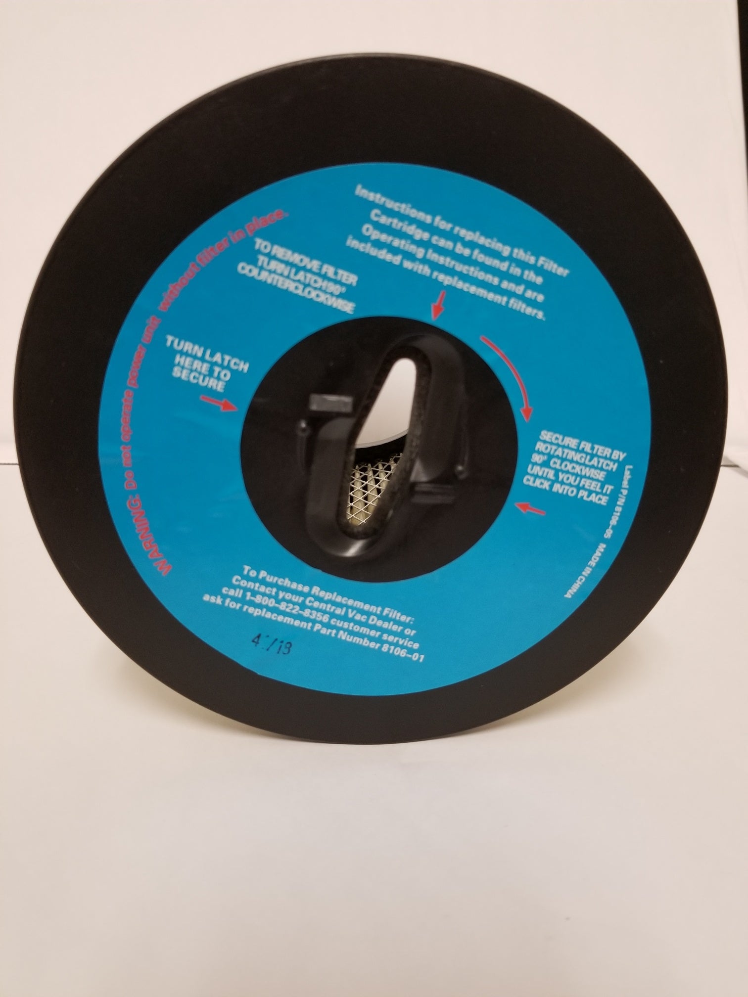 7 inch Central Vacuum Cartridge Filter