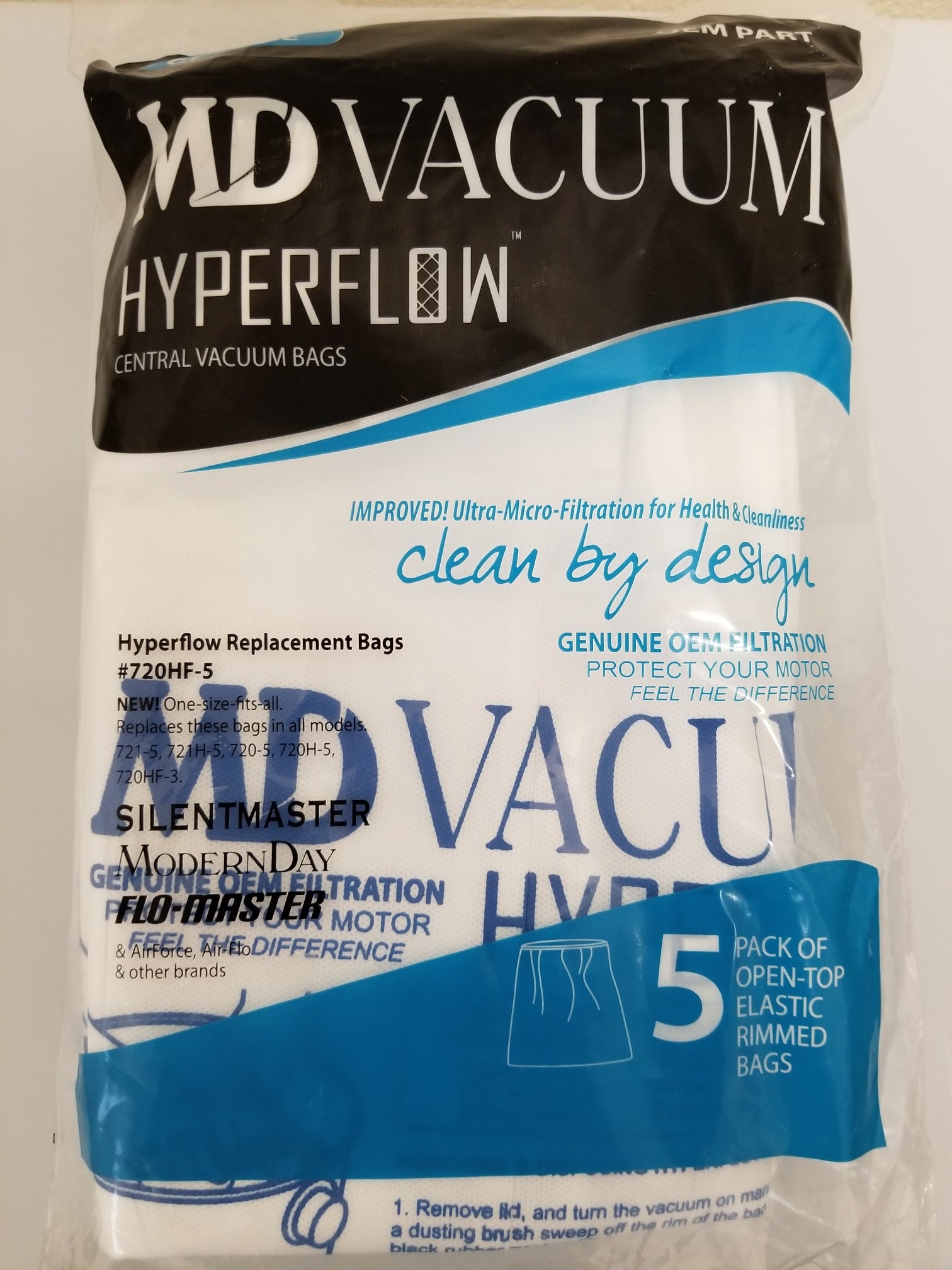 MD Central Vacuum Bags HyperFlow