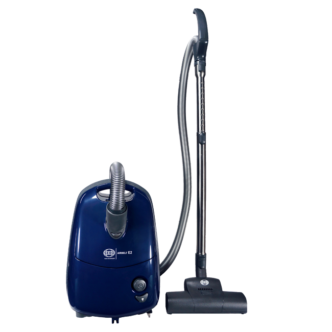 AIRBELT E2 Turbo w/ Turbo Nozzle & Parquet Brush Canister Vacuum 91620AM (Blue)