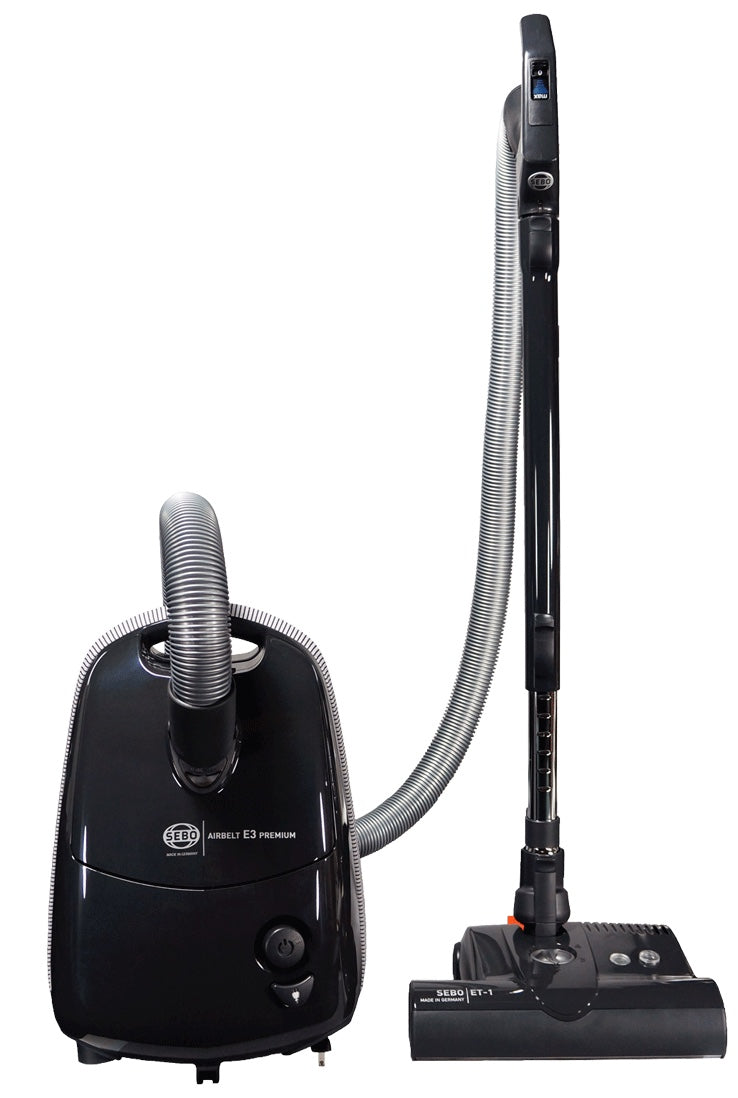 Sebo Airbelt E3 91640AM Premium With ET-1 Canister Vacuum Black - Onyx Collection