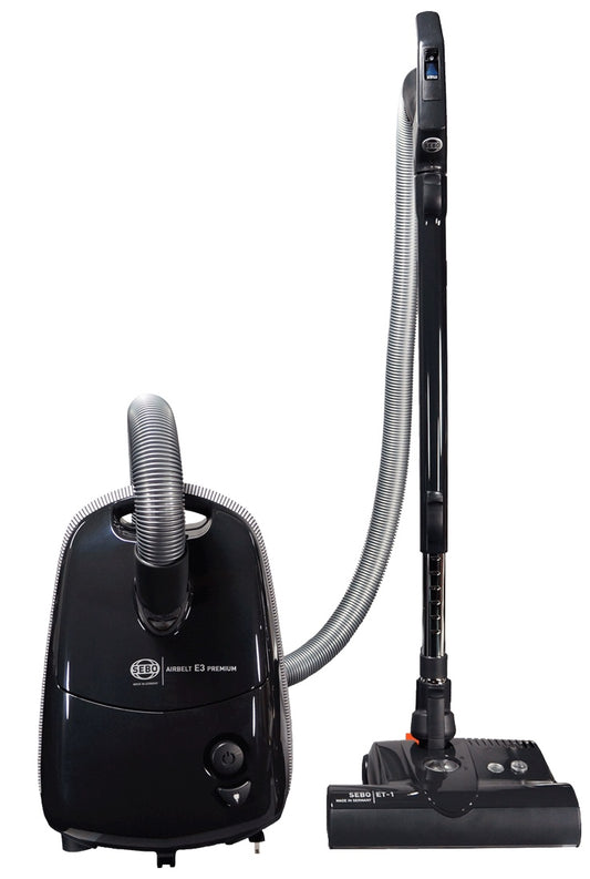 Sebo Airbelt E3 91640AM Premium With ET-1 Canister Vacuum Black - Onyx Collection