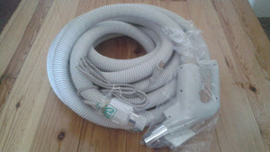 Central Vacuum Electric Hose 35ft Pigtail or Direct Connect Hose Fits Most Brands - Quality Household Supply