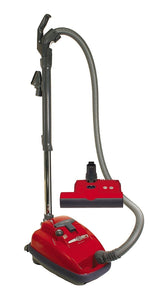 SEBO 9687AM AIRBELT K3 Canister Vacuum w/ ET-1 Powerhead and Parquet Brush (Red)