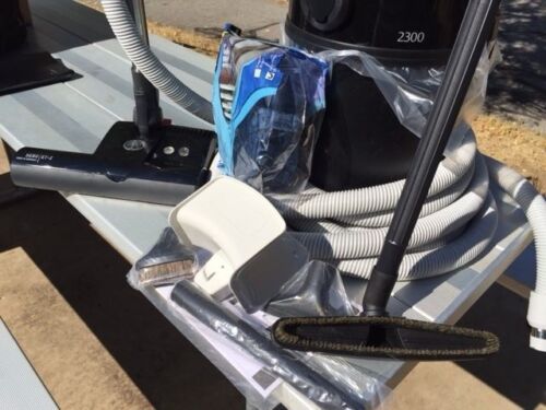 Vroom 1300 Central Vacuum 35 Ft Hose Kit Featuring Sebo ET-2 Power Nozzle - Quality Household Supply